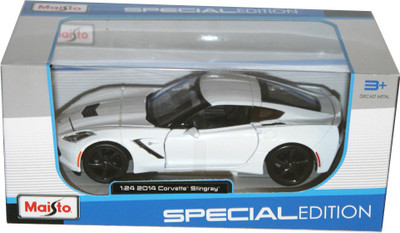 

Maisto CORVETTE STINGRAY COUPE Diecast Car, Scale 1:24, Color - White(White)