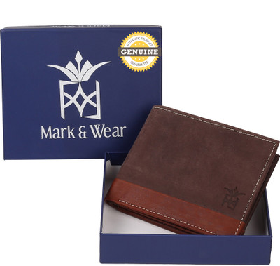 

Mark & Wear Men Multicolor Genuine Leather Wallet(6 Card Slots), Husky brown