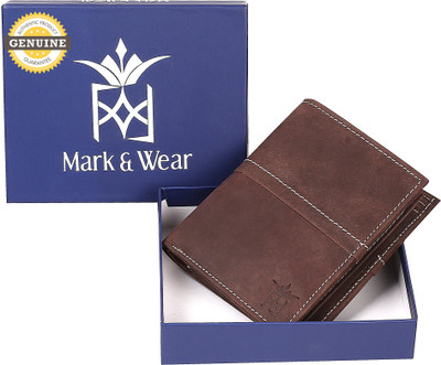 

Mark & Wear Men Brown Genuine Leather Wallet(7 Card Slots), Rusty brown