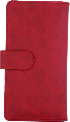 

Fantosy Women Evening/Party Red Artificial Leather Document Holder(6 Card Slots)