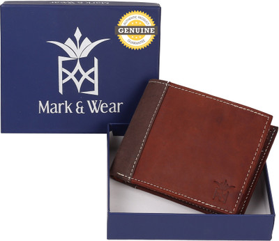 

Mark & Wear Men Multicolor Genuine Leather Wallet(7 Card Slots), Husky brown
