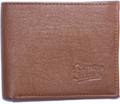

Nietz Men Brown Genuine Leather Wallet(6 Card Slots)