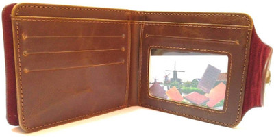 

darpan Men Brown Genuine Leather Wallet(9 Card Slots), English brown