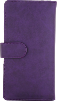 

Fantosy Women Purple Artificial Leather Document Holder(6 Card Slots)