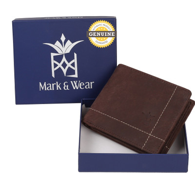 

Mark & Wear Men Brown Genuine Leather Wallet(7 Card Slots), Rusty brown