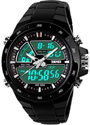 Skmei Analog - Digital Black Dial Men's Watch - 1016 Watch  - For Men   Watches  (Skmei)