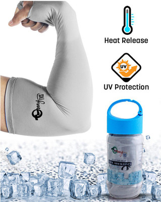 

myTVS Polyester Arm Sleeve For Men & Women(Free, Grey)