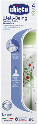 

Chicco Wellbeing PP Bottle - 250 ml(Green)
