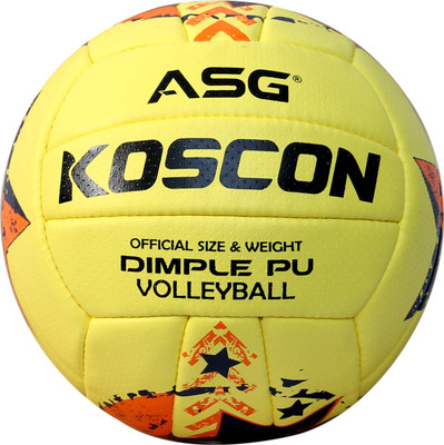 

ASG KOSCON Volley Ball Volleyball - Size: (Pack of 1, Yellow