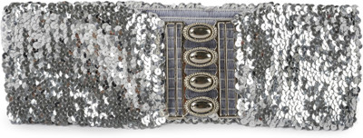 

TONY BROWN Women Party, Evening Silver Texas Leatherite Belt
