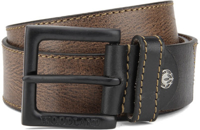 

Woodland Men Casual Black, Brown Genuine Leather Belt, Blk/brn