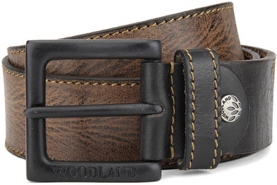 

Woodland Men Casual Black, Brown Genuine Leather Belt, Blk/brn