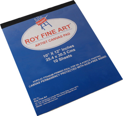 

Kabeer Art Canvas Pad 10X12 Acrylic Fine Grain Canvas Pad (Set of 10)(White)