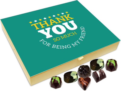 

Chocholik Gift Box - Thank You So Much For Being My Friend Chocolate Box - 20pc Truffles(240 g)