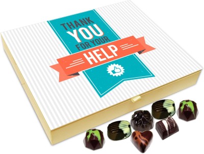 

Chocholik Gift Box - Thank You For Your Valuable Help Chocolate Box - 20pc Truffles(240 g)