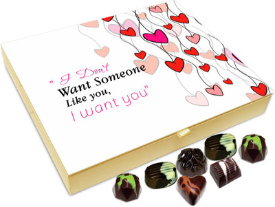

Chocholik Gift Box - I Don't Want Someone Like You I want You Chocolate Box - 20pc Truffles(240 g)