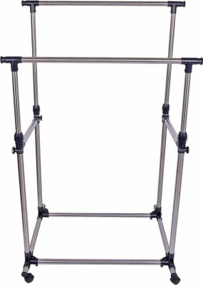 

Sukot Hanging Rack Clothes Drying Stand Stainless Steel, Plastic Floor Cloth Dryer Stand(Steel)