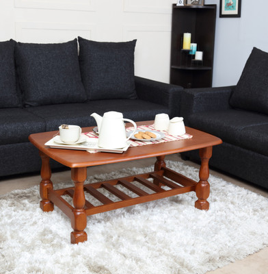 Woodness Solid Wood Coffee Table(Finish Color - Dark Oak)