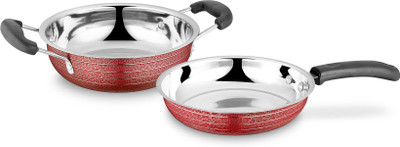 

Ideale Induction Bottom Cookware Set(Stainless Steel, 1 - Piece), Red