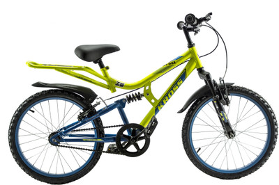 

Kross Rebel 20 Inches Single Speed Dual Suspension Kids Bike Yellow & Black 20 T Recreation Cycle(Single Speed, Multicolor)