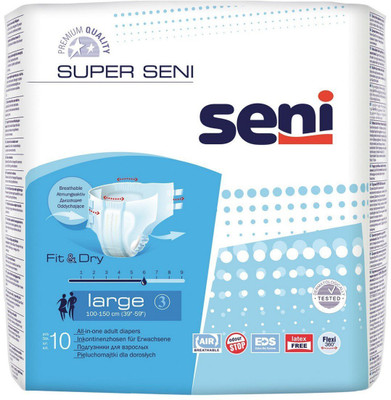 

Seni Basic Adult Diapers - L(30 Pieces)