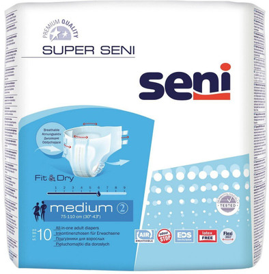 

Seni Basic Adult Diapers - M(30 Pieces)