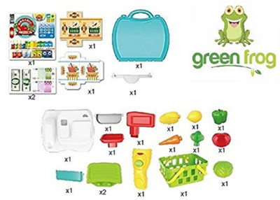 

Must Visit My Supermarket Suitcase Set 23 Pcs(Blue)