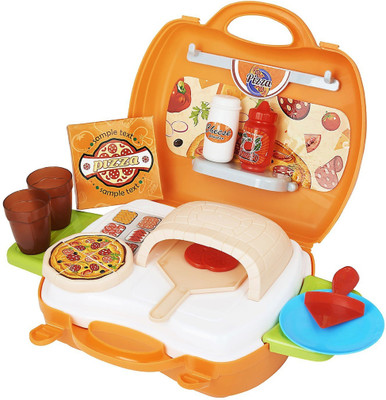

Must Visit Toys Kids Bring Along Pizza Oven Suitcase Set - 22 Pieces(Orange)