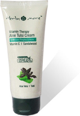

HERBS AND MORE Vitamin Therapy Aloe Tulsi Cream Pack of 2(130 g)