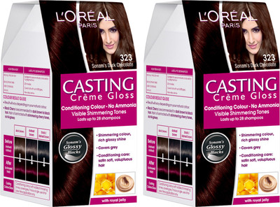 

L'Oreal Paris Casting Creme Gloss Hair Color(Sonam Dark Chocolate 323)