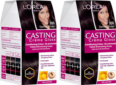

L'Oreal Paris Excellence Creme Hair Color(Natural Darkest Brown 3)