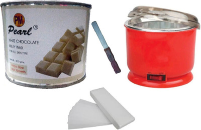 

ddh White Chocolate with Auto Cut Heater & 90 Strips & Applicator Wax(600 g, Set of 4)