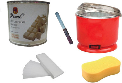 

ddh White Chocolate with Auto Cut Heater & Stripes & Sponge & Applicator Wax(600 g, Set of 5)