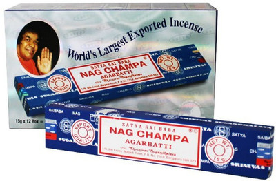 

Satya Nag Champa 180 Grams Strong Fragrance Agarbattis(15 Units)