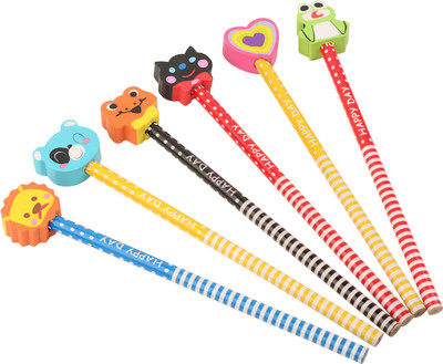 

Kabeer Art Rubber_Pencil_set6 Pencil(Set of 6, Multicolor)