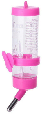 

Anokhe Collections 125 ml Water Bottle for Hamster / Gerbil / Dwarf / Mice / Guinea Pig / Rabbit Round Plastic Pet Bottle(125 ml Pink)