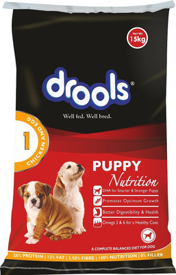 

Drools Drools Chicken and Egg Puppy Dog Food By Pawsitively Pet Care -15 Kg Egg 15 kg Dry Dog Food