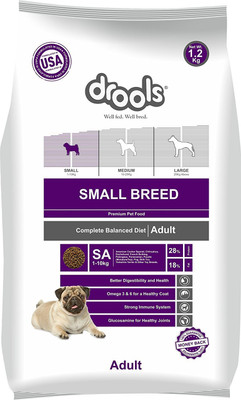 

Drools Drools Adult Small Breed Food For Dogs By Pawsitively Pet Care - 3 Kg Chicken 3 kg Dry Dog Food