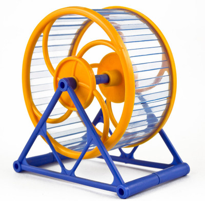 

Anokhe Collections 12 cm Running cum Exercise Wheel for Hamsters, Dwarf, Gerbil, Mice Plastic Training Aid For Hamster
