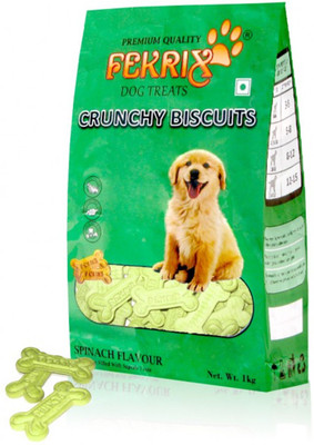 

FEKRIX SPINACH FLAVOUR BISCUITS Spinach Dog Treat(1 kg, Pack of 2)