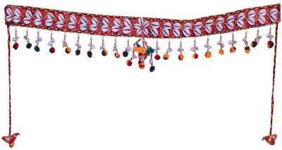 

Indigo Creatives Diwali Door Auspcious Shankh Toran with Latkan set Decoration - 200710 Toran