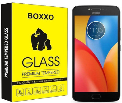 Boxxo Tempered Glass Guard for Motorola Moto E4 Plus(Pack of 1)
