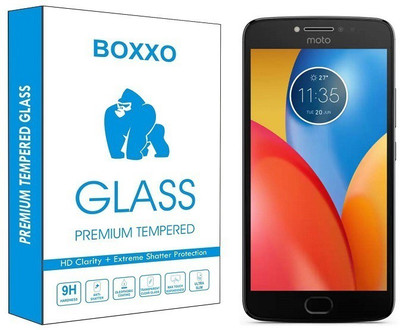 Boxxo Tempered Glass Guard for Motorola Moto E4 Plus(Pack of 1)