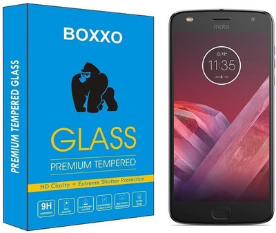 Boxxo Tempered Glass Guard for Motorola Moto Z2 Play(Pack of 1)