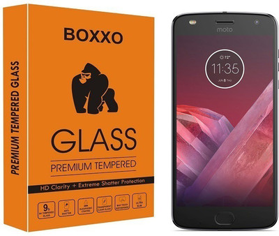 Boxxo Tempered Glass Guard for Motorola Moto Z2 Play(Pack of 1)