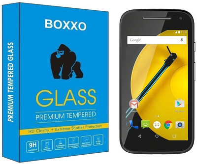Boxxo Tempered Glass Guard for Motorola Moto E (2nd Gen) 3G(Pack of 1)