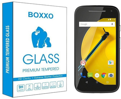 Boxxo Tempered Glass Guard for Motorola Moto E (2nd Gen) 3G(Pack of 1)