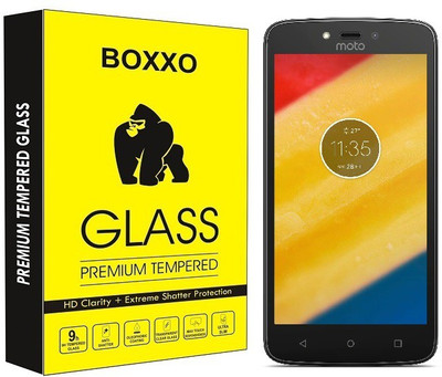 Boxxo Tempered Glass Guard for Motorola Moto C Plus(Pack of 1)