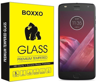 Boxxo Tempered Glass Guard for Motorola Moto Z2 Play(Pack of 1)