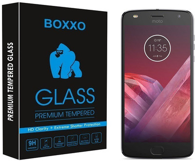 Boxxo Tempered Glass Guard for Motorola Moto Z2 Play(Pack of 1)